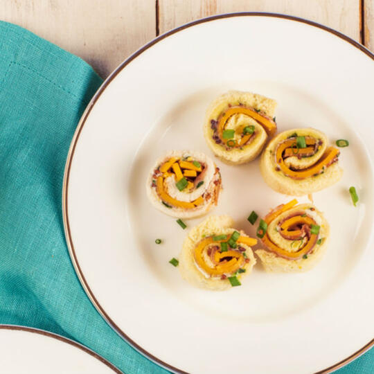 Prosciutto and Cheese Pinwheels Dempster's